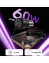 Wholesale Tech-Protect CC05 2-port Car Charger USB-A, USB-C PD 60W + USB-C Cable Black - THP4084 - {ean13} - Hurt