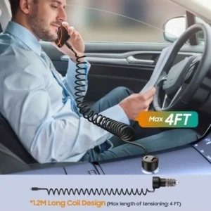 Wholesale Tech-Protect CC05 2-port Car Charger USB-A, USB-C PD 60W + USB-C Cable Black - THP4084 - {ean13} - Hurt