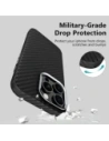 Hurtownia GSM - Etui Tech-Protect Ion Carbon MagSafe Apple iPhone 16e Fekete/ezüst - THP4086 - {ean13} - Hurt