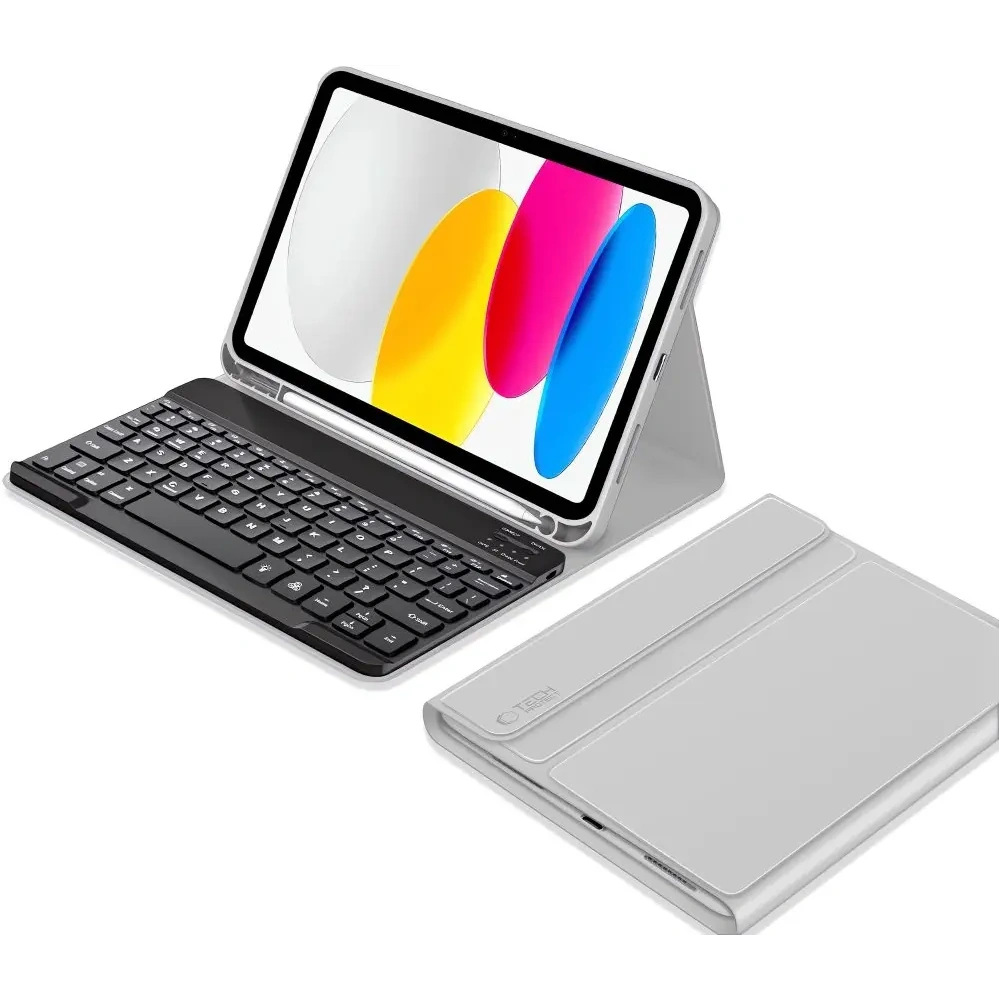Hurtownia GSM - Etui mit Tastatur Tech-Protect SmartCase Pen + Keyboard Apple iPad Air 10.9 2022 (5. Generation) / iPad Air 11 2025 (7. Generation) Grau - THP4088 - {ean13} - Hurt