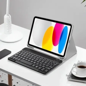 Hurtownia GSM - Etui z klawiaturou Tech-Protect SmartCase Pen + Keyboard Apple iPad Air 10.9 2022 (5. generace) / iPad Air 11 2025 (7. generace) Šedá - THP4088 - {ean13} - Hurt