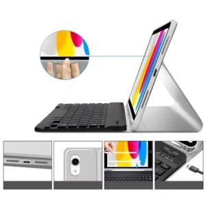 Hurtownia GSM - Etui cu tastatură Tech-Protect SmartCase Pen + Keyboard Apple iPad Air 10.9 2022 (5. generație) / iPad Air 11 2025 (7. generație) Gri - THP4088 - {ean13} - Hurt