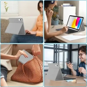 Hurtownia GSM - Etui z klawiaturou Tech-Protect SmartCase Pen + Keyboard Apple iPad Air 10.9 2022 (5. generace) / iPad Air 11 2025 (7. generace) Šedá - THP4088 - {ean13} - Hurt
