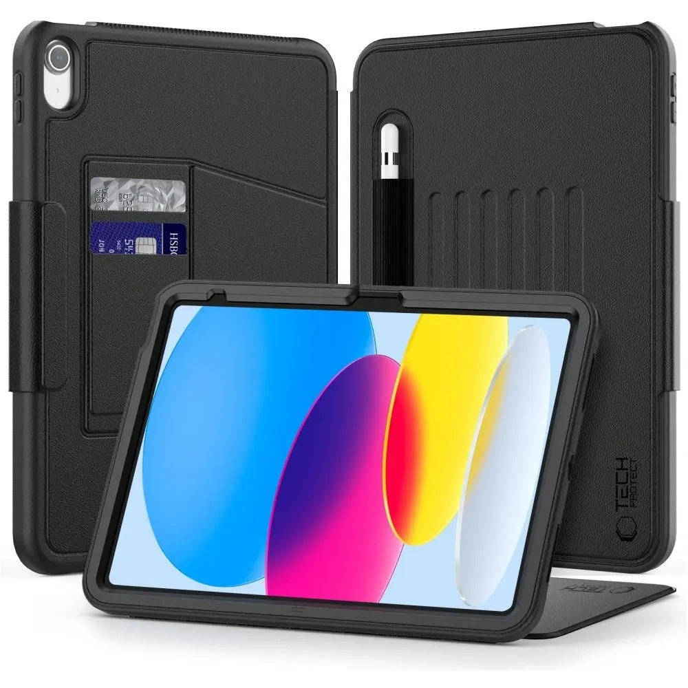 Hurtownia GSM - Etui mit Tastatur Tech-Protect SmartCase Pen Armor Apple iPad Air 10.9 2022 (5. Generation) / iPad Air 11 2025 (7. Generation) Schwarz - THP4089 - {ean13} - Hurt