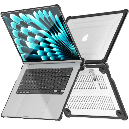 Etui Tech-Protect Smartshell Pro Apple MacBook Air 15” (M2/M3/M4) 2023-2025 Black/clear