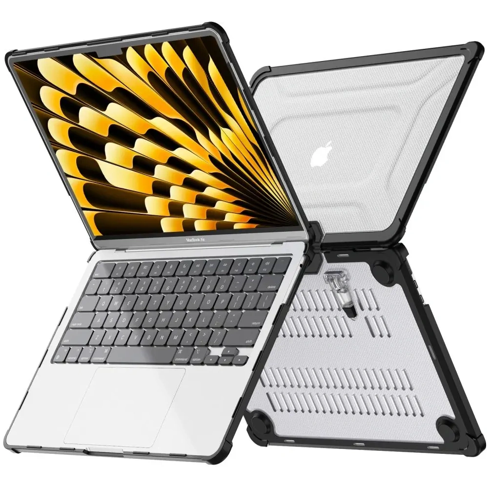 Hurtownia GSM - Etui Tech-Protect Smartshell Pro Apple MacBook Air 13” (M2/M3/M4) 2023-2025 Schwarz/transparent - THP4091 - {ean13} - Hurt