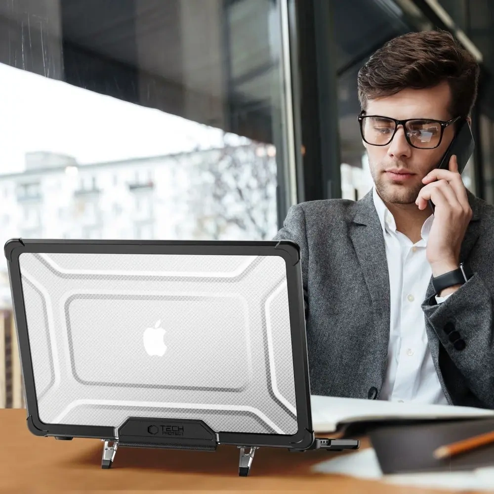 Hurtownia GSM - Etui Tech-Protect Smartshell Pro Apple MacBook Air 13” (M2/M3/M4) 2023-2025 Schwarz/transparent - THP4091 - {ean13} - Hurt