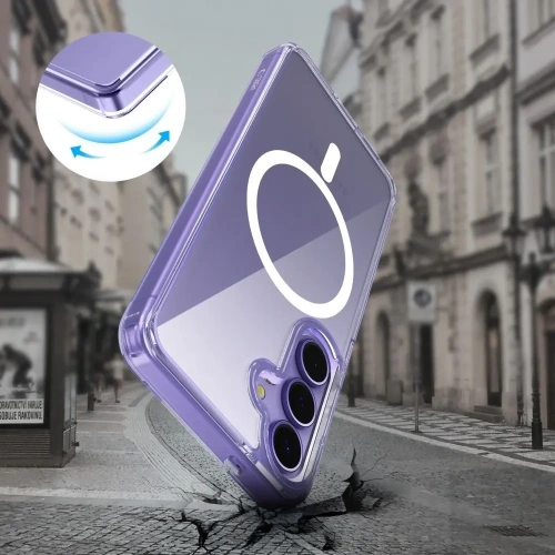 Etui Tech-Protect Flexair Hybrid MagSafe Samsung Galaxy S25 Edge Clear