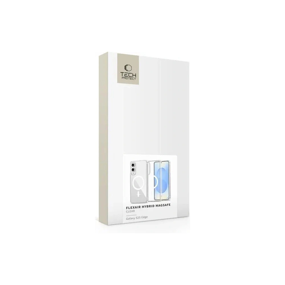 Wholesale Case Tech-Protect Flexair Hybrid MagSafe Samsung Galaxy S25 Edge Clear - THP4092 - {ean13} - Hurt