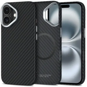 Wholesale Case Tech-Protect Ion Carbon MagSafe Apple iPhone 16 Black/silver - THP4093 - {ean13} - Hurt