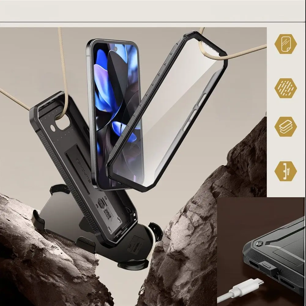 Hurtownia GSM - Etui Supcase Unicorn Beetle Pro Google Pixel 9a Černé - SPC505 - {ean13} - Hurt