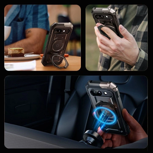 Etui Supcase Unicorn Beetle Grip Mag MagSafe Google Pixel 9a Black