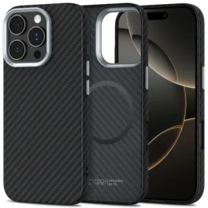 Hurtownia GSM - Etui Tech-Protect Ion Carbon MagSafe Apple iPhone 16 Pro Černá/stříbrná - THP4096 - {ean13} - Hurt