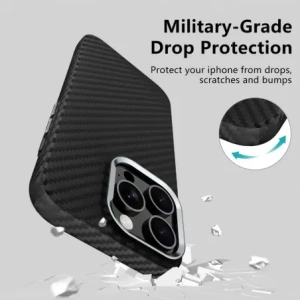 Hurtownia GSM - Etui Tech-Protect Ion Carbon MagSafe Apple iPhone 16 Pro Černá/stříbrná - THP4096 - {ean13} - Hurt
