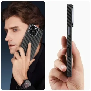 Hurtownia GSM - Etui Tech-Protect Ion Carbon MagSafe Apple iPhone 16 Pro Černá/stříbrná - THP4096 - {ean13} - Hurt