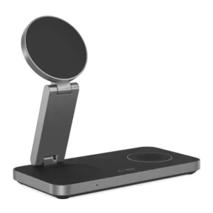 Hurtownia GSM - Vezeték nélküli töltő 3w1 Tech-Protect QI15W-A47 3in1 Magnetic MagSafe vezeték nélküli töltő Fekete - THP4098 - {ean13} - Hurt