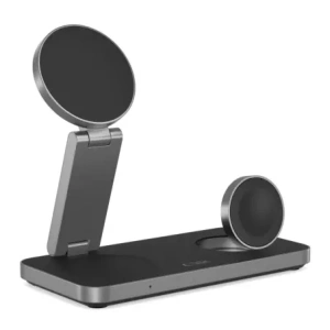 Hurtownia GSM - Vezeték nélküli töltő 3w1 Tech-Protect QI15W-A47 3in1 Magnetic MagSafe vezeték nélküli töltő Fekete - THP4098 - {ean13} - Hurt