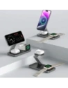 Wholesale Wireless charger 3w1 Tech-Protect QI15W-A47 3in1 Magnetic MagSafe Wireless Charger Black - THP4098 - {ean13} - Hurt