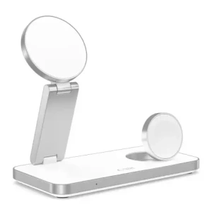 Hurtownia GSM - Vezeték nélküli töltő 3w1 Tech-Protect QI15W-A47 3in1 Magnetic MagSafe Wireless Charger White - THP4099 - {ean13} - Hurt