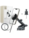 Car mount for dashboard / vent with wireless charger Tech-Protect MM15W-V10 Magnetic MagSafe Dashboard & Vent Car Mount Wireless Charger 15W Black