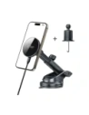 Hurtownia GSM - Uchwyt samochodowy na kokpit / do kratki z ładowarką bezprzewodową Tech-Protect MM15W-V10 Magnetic MagSafe Dashboard & Vent Car Mount Wireless Charger 15W Black - THP4100 - {ean13} - Hurt