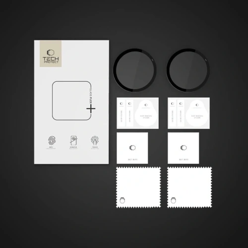 Szkło hybrydowe Tech-Protect Glass Flex+ Garmin Vivoactive 6 Black [2 PACK]