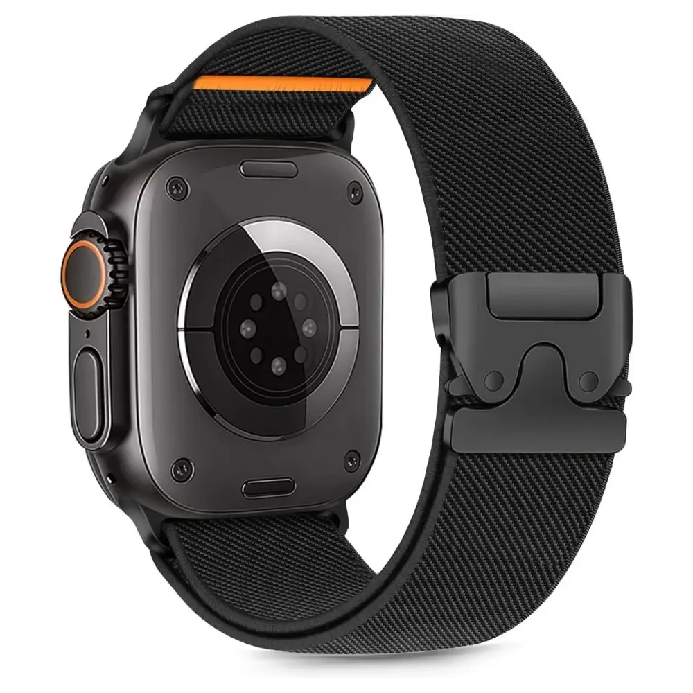 Hurtownia GSM - Pásek Tech-Protect Nylon Clasp Apple Watch 6 / 7 / 8 / 9 / 10 / SE / Ultra 1 / 2 44/45/46/49mm Černý - THP4106 - {ean13} - Hurt