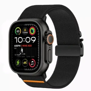 Hurtownia GSM - Pásek Tech-Protect Nylon Clasp Apple Watch 6 / 7 / 8 / 9 / 10 / SE / Ultra 1 / 2 44/45/46/49mm Černý - THP4106 - {ean13} - Hurt