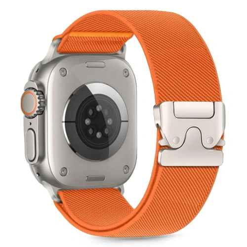 Pasek Tech-Protect Nylon Clasp Apple Watch 6 / 7 / 8 / 9 / 10 / SE / Ultra 1 / 2 44/45/46/49mm Orange