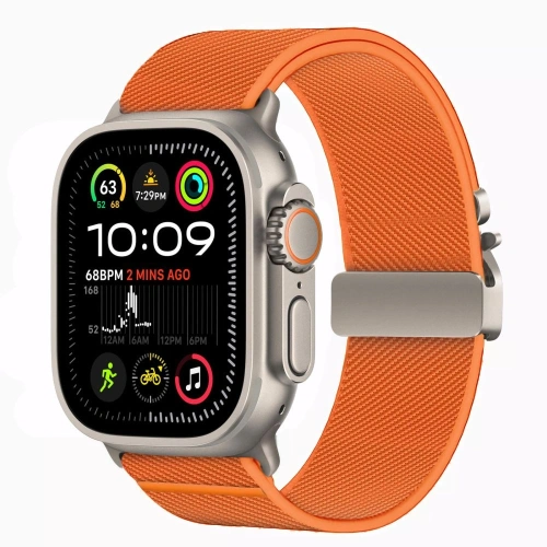 Pasek Tech-Protect Nylon Clasp Apple Watch 6 / 7 / 8 / 9 / 10 / SE / Ultra 1 / 2 44/45/46/49mm Orange