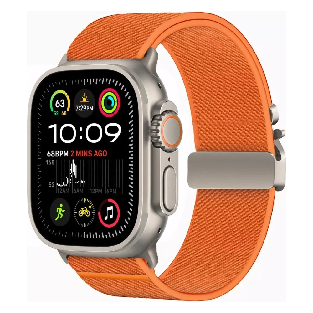 Hurtownia GSM - Pasek Tech-Protect Nylon Clasp Apple Watch 6 / 7 / 8 / 9 / 10 / SE / Ultra 1 / 2 44/45/46/49mm Oranžový - THP4107 - {ean13} - Hurt
