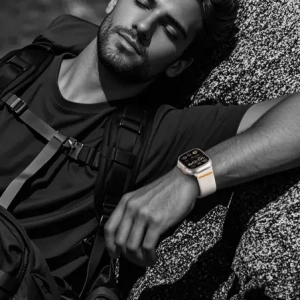 Hurtownia GSM - Pánt Tech-Protect nylon csattal Apple Watch 6 / 7 / 8 / 9 / 10 / SE / Ultra 1 / 2 44/45/46/49mm titán - THP4108 - {ean13} - Hurt