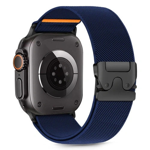 Pasek Tech-Protect Nylon Clasp Apple Watch 6 / 7 / 8 / 9 / 10 / SE / Ultra 1 / 2 44/45/46/49mm Navy