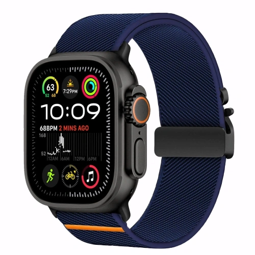 Pasek Tech-Protect Nylon Clasp Apple Watch 6 / 7 / 8 / 9 / 10 / SE / Ultra 1 / 2 44/45/46/49mm Navy