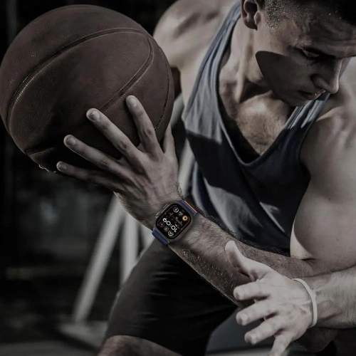 Pasek Tech-Protect Nylon Clasp Apple Watch 6 / 7 / 8 / 9 / 10 / SE / Ultra 1 / 2 44/45/46/49mm Navy