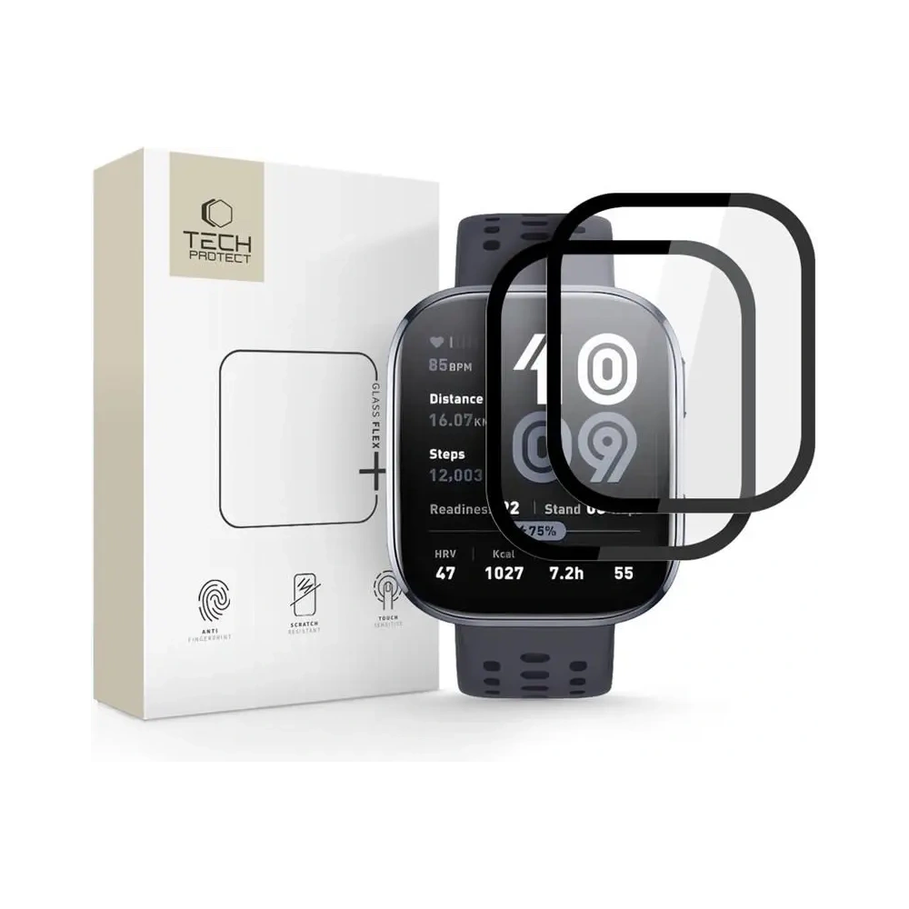 Wholesale Hybrid glass Tech-Protect Glass Flex+ Amazfit Bip 6 Black [2 PACK] - THP4110 - {ean13} - Hurt