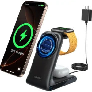 Hurtownia GSM - Vezeték nélküli töltő 3w1 Joyroom JR-W15 MagSafe fekete - JYR1239 - {ean13} - Hurt