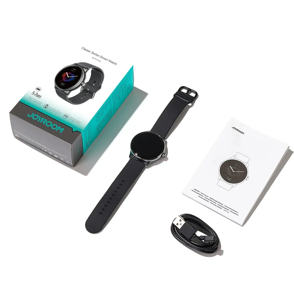 Hurtownia GSM - Smartwatch Joyroom Classis Series JR-FC1 mit Anrufempfangsfunktion / IP68-Schutz dunkelgrau - JYR1240 - {ean13} - Hurt