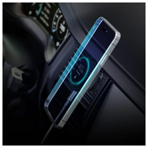 Uchwyt samochodowy do kratki z ładowaniem bezprzewodowym 3MK Car MagCharger 15W czarny