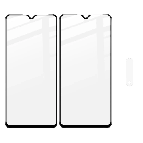 2x szkło na ekran + 1x na aparat Bizon Edge 2 Pack do Oppo A31