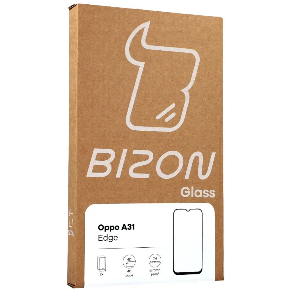 Wholesale Bizon Edge 2 Pack 2x tempered glass + 1x lens protection Oppo A31 - BIZ8935 - {ean13} - Hurt