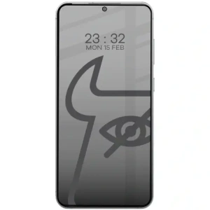 Hurtownia GSM - Prywatyzujące szkło hartowane Bizon Glass Edge Shadow do Samsung Galaxy S25 Edge przyciemniane z czarną ramką - BIZ8936 - {ean13} - Hurt