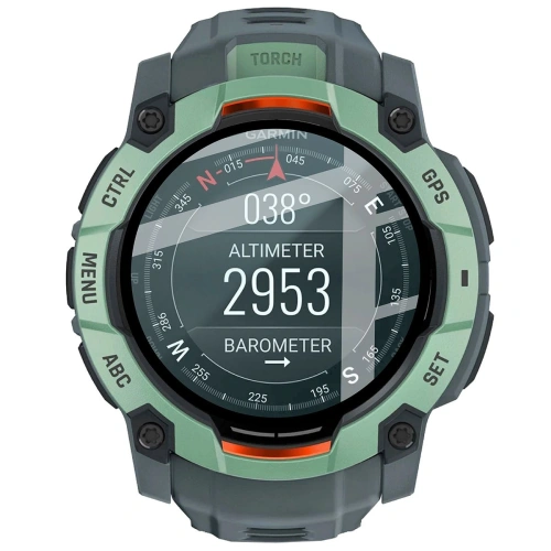 Szkło hybrydowe Bizon Glass Watch Edge Hybrid dla Garmin Instinct 3 45mm czarne