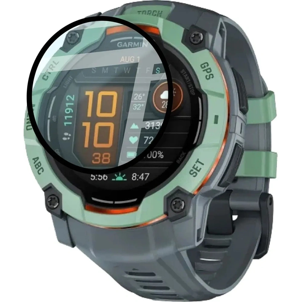Hurtownia GSM - Bizon Üveg Óra Edge Hybrid Garmin Instinct 3 45mm fekete - BIZ8940 - {ean13} - Hurt
