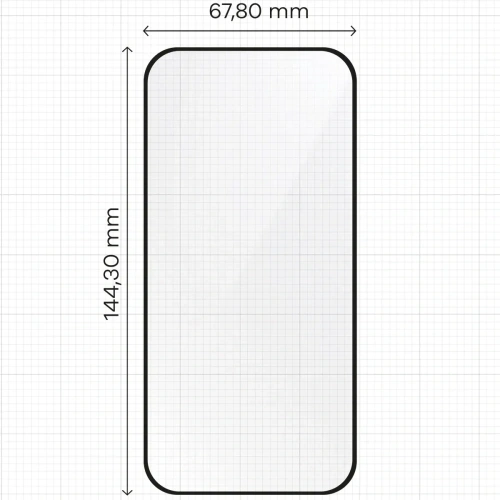 Szkło hartowane z ramką do łatwej aplikacji Bizon Glass Aplikator do Apple iPhone 16 [2 PACK]