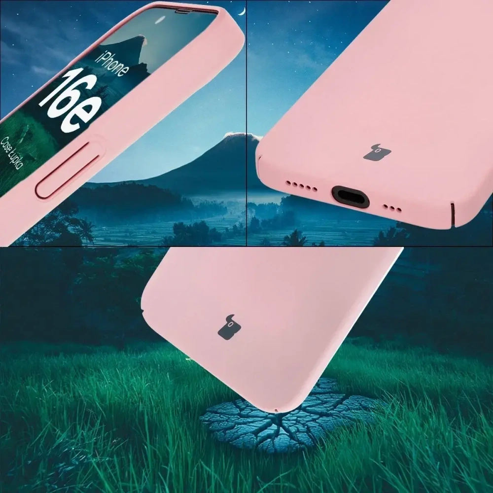 Hurtownia GSM - Bizon Case Lupka Apple iPhone 16e rózsaszín - BIZ8958 - {ean13} - Hurt