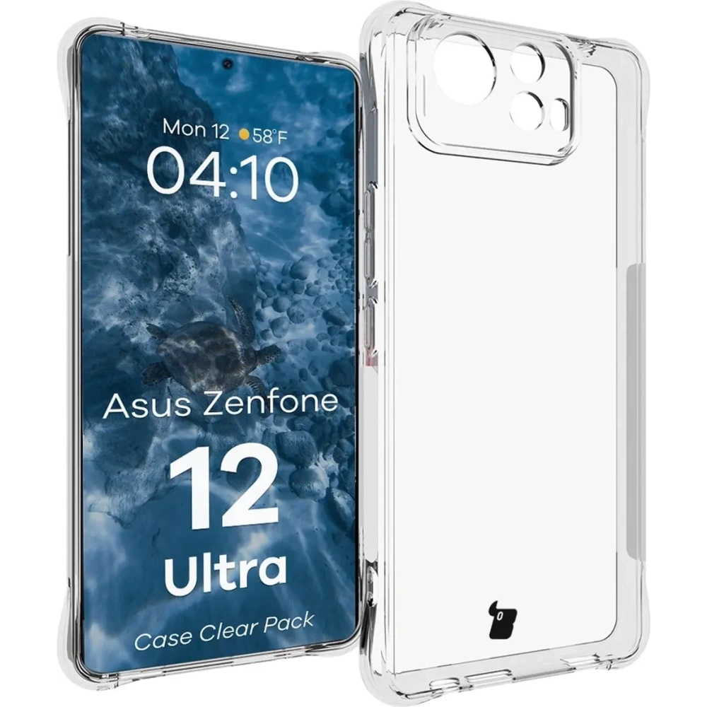 Hurtownia GSM - Bizon Case Clear Pack carcasă + 2x sticlă pentru ecran Asus Zenfone 12 Ultra clară - BIZ8960 - {ean13} - Hurt