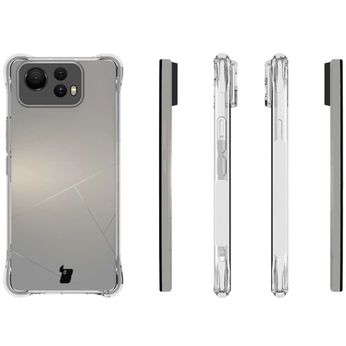 Etui + 2x szkło na ekran Bizon Case Clear Pack do Asus Zenfone 12 Ultra przezroczyste