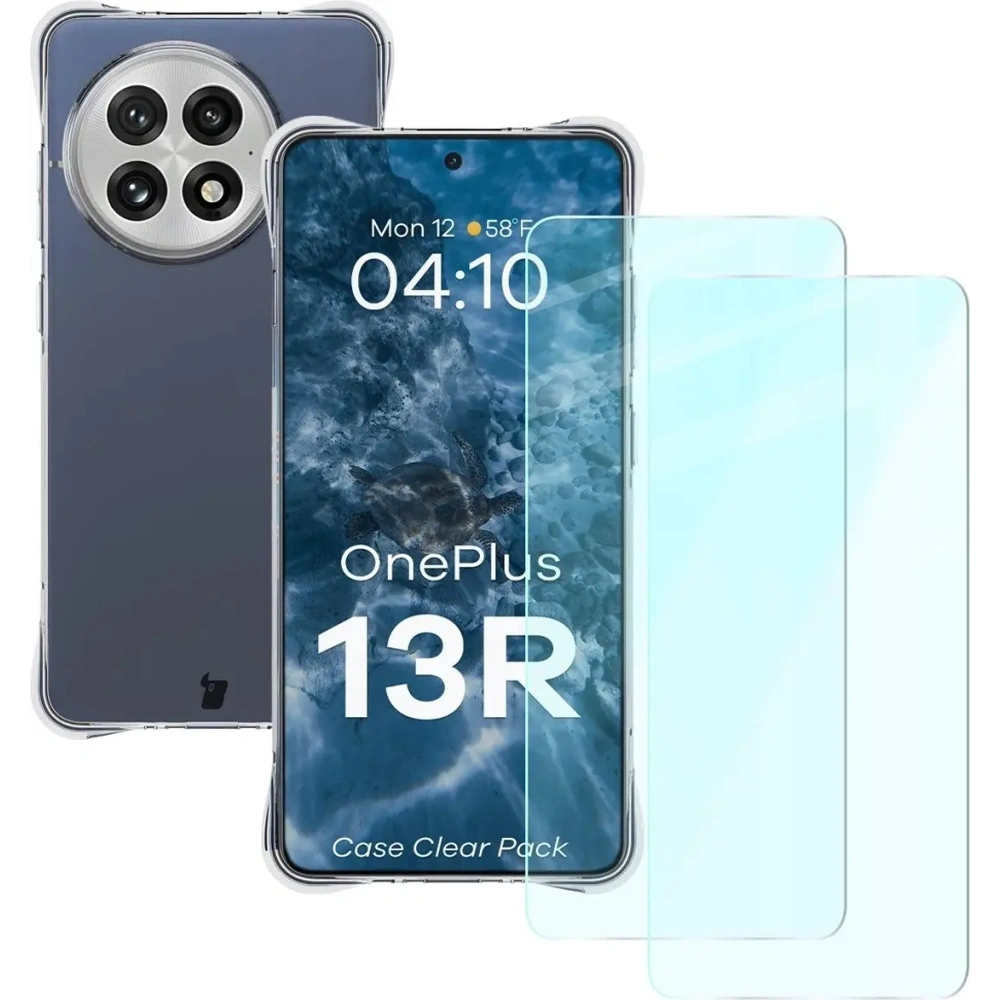 Hurtownia GSM - Bizon Case Clear Pack tok + 2x kijelzőüveg OnePlus 13R átlátszó - BIZ8962 - {ean13} - Hurt