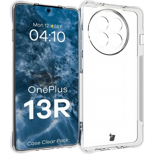 Etui + 2x szkło na ekran Bizon Case Clear Pack do OnePlus 13R przezroczyste